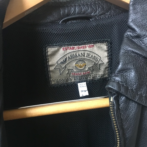 Armani Leather Jacker - Picture 2 of 7